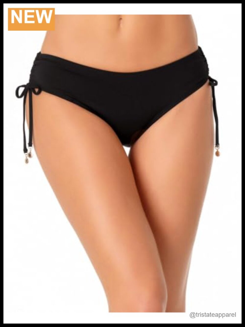 Side Tie Bikini Swim Bottom Adjustable Hipster